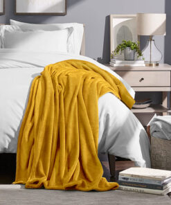 SanteLinen Κουβέρτα Υπέρδιπλη Flannel Gold 2