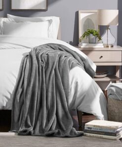 SanteLinen Κουβέρτα Υπέρδιπλη Flannel Grey 2