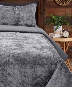 SanteLinen Κουβερλί Emb Υπέρδιπλο Charchoal 2