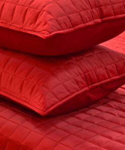 SanteLinen Κουβερλί Square Υπέρδιπλο Red 4